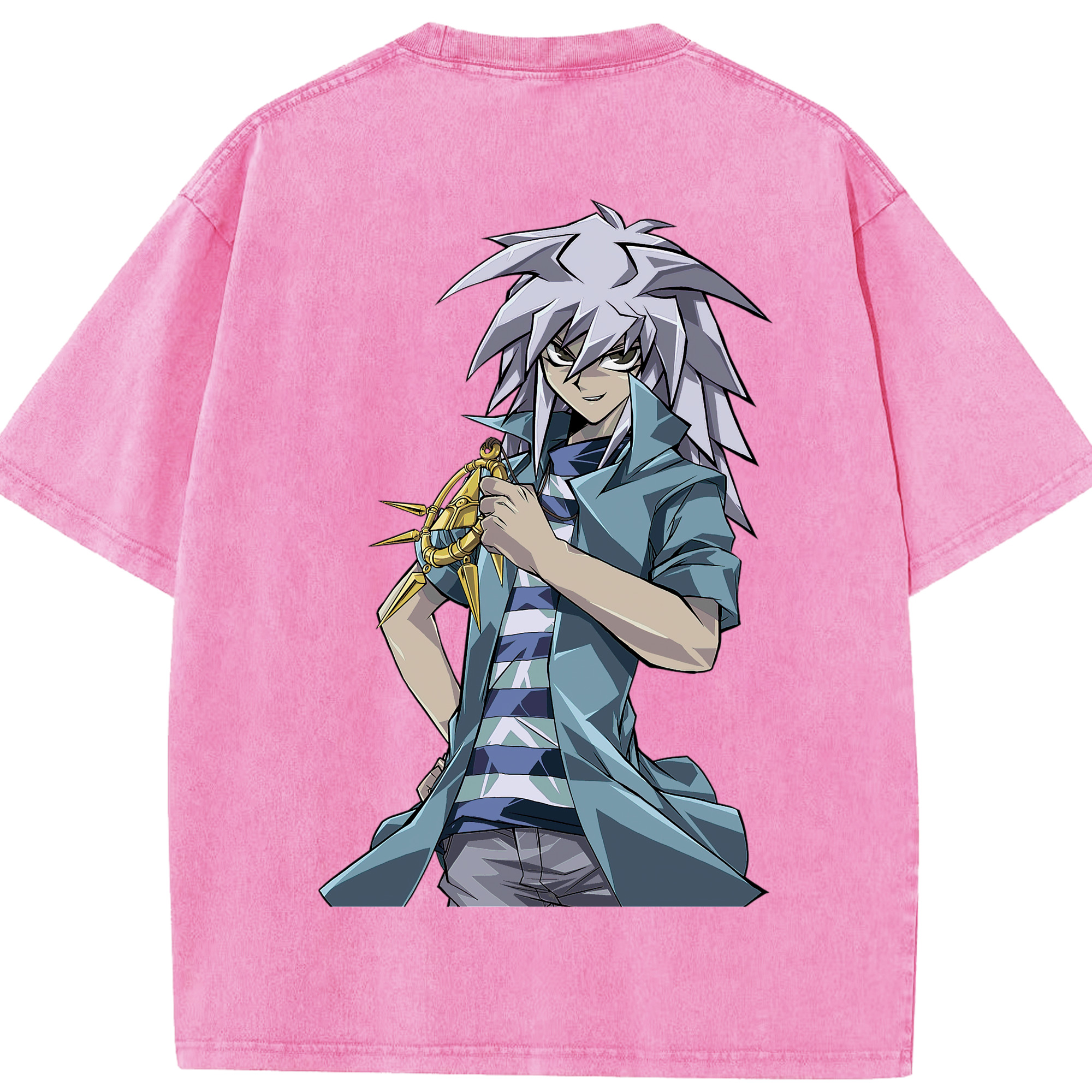 （画像用） 遊☆戯☆王 Yu-Gi-Oh! 綿100% ヴィンテージ風 半袖Tシャツ（背面プリント）